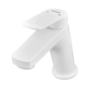Смеситель для умывальника Plamix Lucas-001 SET White с подводом (PM0706) №3