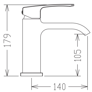 Смеситель для умывальника KOER KB-10037-07 (Цвет графит) (KR5999) №2