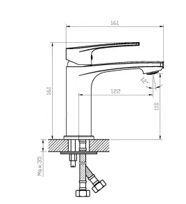 Смеситель для умывальника Haiba Troya 001 (HB9659) №6