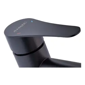 Змішувач для умивальника Champion SAP-001-A Black (нерж. сталь) (CH6161) №2