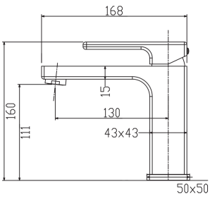 Смеситель для умывальника KOER KB-10009-07 (Цвет графит) (KR5976) №2