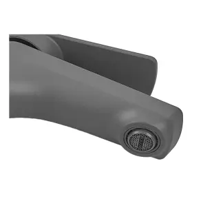 Смеситель для умывальника Plamix Lucas-001 SET Graphite (с подводкой) (Цвет графит) (PM6100) №4