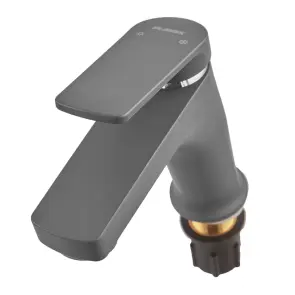 Смеситель для умывальника Plamix Lucas-001 SET Graphite (с подводкой) (Цвет графит) (PM6100) №6