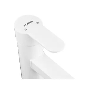 Смеситель для умывальника Plamix Raul-001-A HIGH White (без подвода) (PM0655) №2