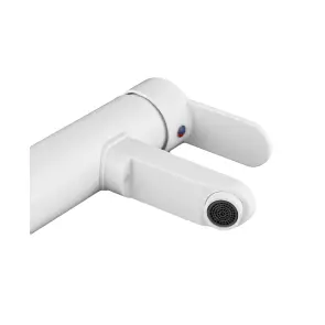 Смеситель для умывальника Plamix Raul-001-A HIGH White (без подвода) (PM0655) №6