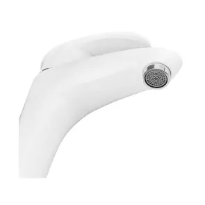 Смеситель для умывальника Plamix Cezar-001 SET White (с подводом) (PM0661) №6