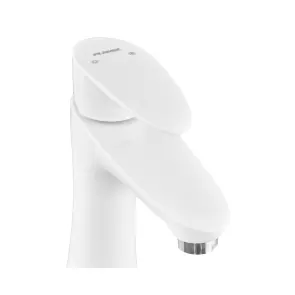 Смеситель для умывальника Plamix Cezar-001 HIGH SET White (с подводом) (PM0663) №5
