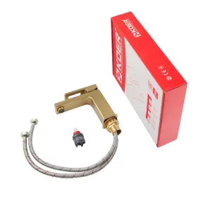 Смеситель для умывальника KOER KB-10009-12 (Цвет матового золота) (KR5977) №7