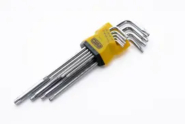 Набор торцевых ключей Torx T10, T15, T20, T25, T27, T30, T40, T45, T50 длинных CrV (9шт) СИЛА