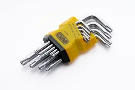 Набір торцевих ключів Torx T10, T15, T20, T25, T27, T30, T40, T45, T50 коротких CrV (9шт) СИЛА