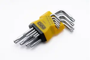 Набор торцевых ключей Torx T10, T15, T20, T25, T27, T30, T40, T45, T50 коротких CrV (9шт) СИЛА №1
