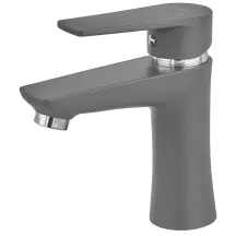 Смеситель для умывальника Plamix Oscar-001 Graphite (без подвода) (Цвет графит) (PM6097)