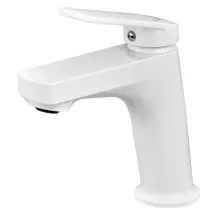 Смеситель для умывальника Plamix Lucas-001 SET White с подводом (PM0706)