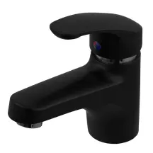 Смеситель для умывальника Plamix Fidel-001 SET Matte black (с подводкой) (PM0660)