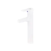 Смеситель для умывальника Plamix Raul-001-A HIGH White (без подвода) (PM0655)