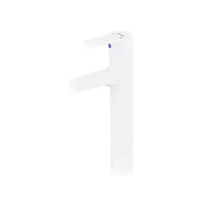 Смеситель для умывальника Plamix Raul-001-A HIGH White (без подвода) (PM0655) №1