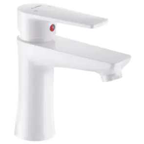 Змішувач для умивальника Plamix Oscar-001 (W) Білий (без підводки) (PM0601) №1