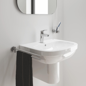 Однорычажный смеситель для раковины S-Size Grohe Eurosmart New с нажимным донным клапаном (23922003) №4