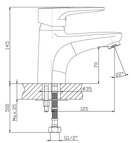 Смеситель для умывальника Haiba Opus 001 (HB0326) №5