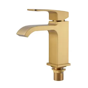 Смеситель для умывальника KOER KB-10037-12 (Цвет матового золота) (KR6000) №8