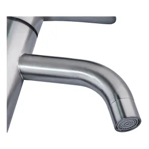 Змішувач для умивальника Champion SAP-001-B Graphite (нерж. сталь) (CH6159) №3