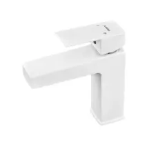 Смеситель для умывальника Plamix Kubus-001 SET White (с подводкой) (PM0671)