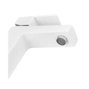 Смеситель для умывальника Plamix Kubus-001 SET White (с подводкой) (PM0671) №3