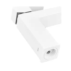 Смеситель для умывальника Plamix Kubus-001 SET White (с подводкой) (PM0671) №5