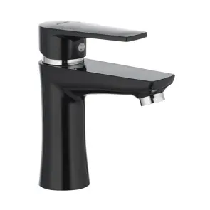 Змішувач для умивальника Plamix Oscar-001 Black (без підводки) (PM0024) №1