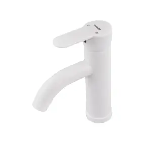 Смеситель для умывальника Plamix Raul-001-B White (без подвода) (PM0652) №1