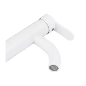 Смеситель для умывальника Plamix Raul-001-B White (без подвода) (PM0652) №2