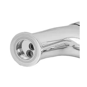 Смеситель для умывальника Plamix Lucas-001 SET Chrome с подводом (PM0707) №4