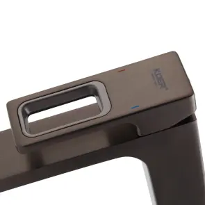 Смеситель для умывальника высокий KOER KB-11009-07 (Цвет графит) (KR5978) №3