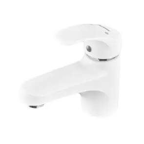 Смеситель для умывальника Plamix Fidel-001 SET White (с подводом) (PM0659) №1