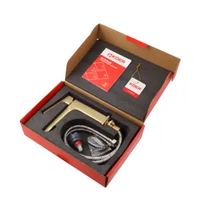 Смеситель для умывальника KOER KB-10031-12 (Цвет матового золота) (KR5973) №4