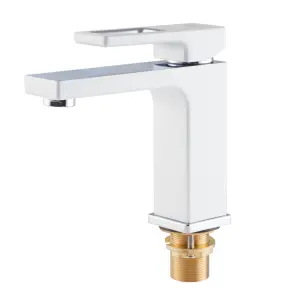 Смеситель для умывальника KOER KB-10009-04 (Цвет хром+белый) (KR5975) №2