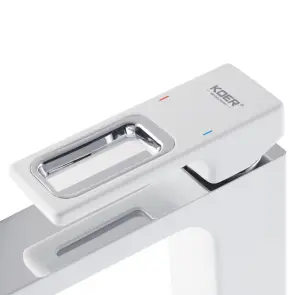 Смеситель для умывальника KOER KB-10009-04 (Цвет хром+белый) (KR5975) №5
