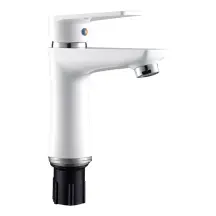 Смеситель для умывальника Plamix Oscar-001(W) White (с подводом) (PM0612) купить