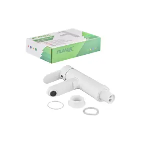Смеситель для умывальника Plamix Raul-001-A White (без подвода) (PM0651) №6