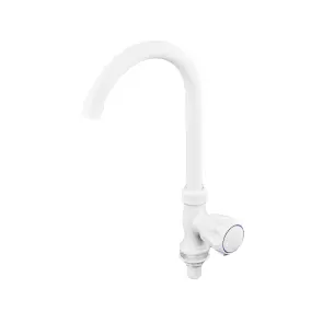 Кран для холодной воды Plamix Mono-005 White (PM0675) №4