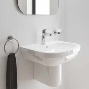 Однорычажный смеситель для раковины M-Size Grohe Eurosmart New с нажимным донным клапаном (23923003) №2