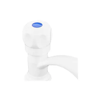 Кран для холодной воды Plamix Mono-001-B White (PM0676) №5