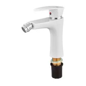 Смеситель для биде Plamix Cezar-002 SET White (с подводкой) (PM0731) №4