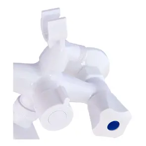 Смеситель для ванны Plamix Omega-140 Euro White (без шланга и воронки) (PM0648) №3