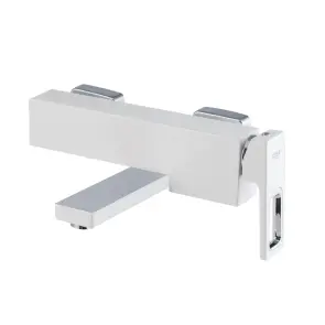 Смеситель для ванны с коротким изливом KOER KB-41009-04 (Цвет хром+белый) (KR5985) №9