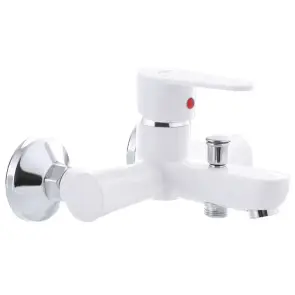 Смеситель для ванны Plamix Vega-009 Белый (без шланга и воронки) (PM0573) №1