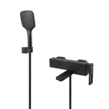 Змішувач для ванни з коротким виливом KOER KB-41009-05 (Колір чорний) (KR6018)