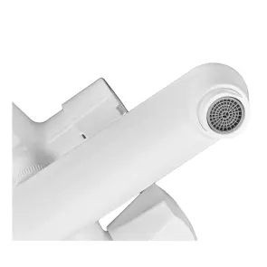 Смеситель для ванны PLAMIX OMEGA-142 EURO SET WHITE (со шлангом, воронкой и кронштейном) (MX9699) №3