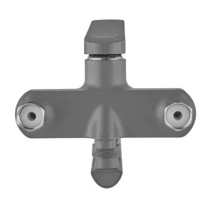 Смеситель для ванны Plamix Lucas-006 Euro SET Graphite (со шлангом, воронкой и кронш.) (Цвет графит) (PM6101) №4