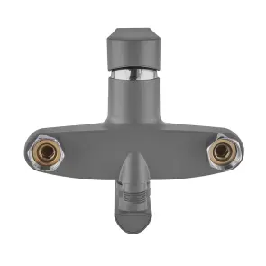 Смеситель для ванны Plamix Oscar-006 Euro SET Graphite (со шлангом, воронкой и кронш.) (Цвет графит) (PM6098) №5
